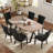 Rectangle Dining Set with Tufted Dining Chair-16201485-16201479