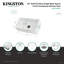 Kingston Brass Arcticstone 33-Inch Solid Surface White Stone Apron-Front Single Bowl Farmhouse Kitchen Sink