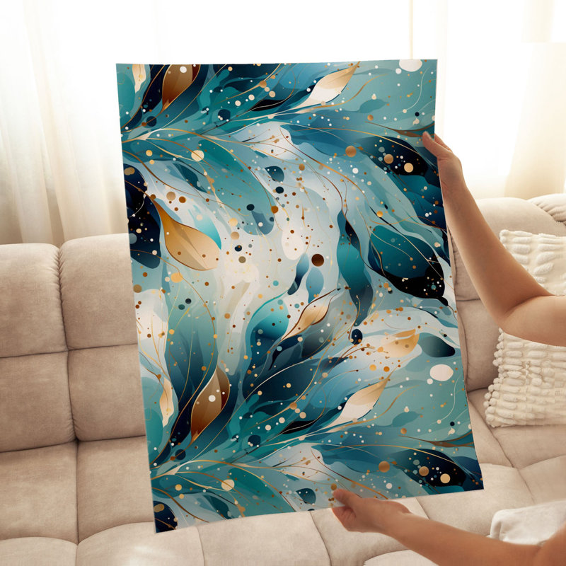 «Abstract Botanical Abstract I», reproduction d'art moderne sans cadre, H 14 po x l 11 po