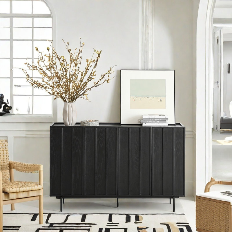 Buffet de style crème, Noir, noir, noir, noir