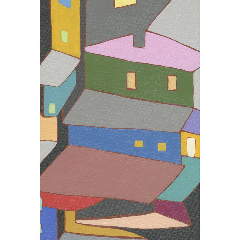 Rooftops In Color IV by Nikki Galapon - Wrapped Canvas Art Prints, 46cm H x 30cm W