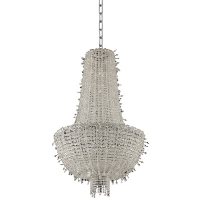 Cielo 12 LT Chrome/Clear Chandelier Allegri