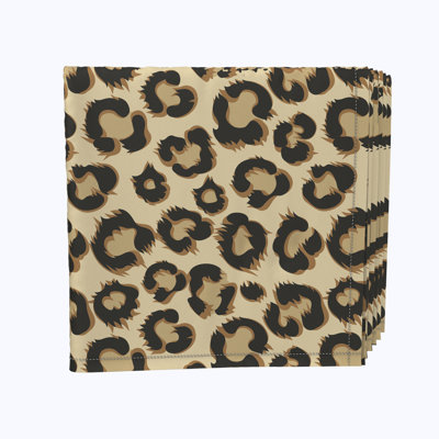 Polyester Animal Print Square Napkin