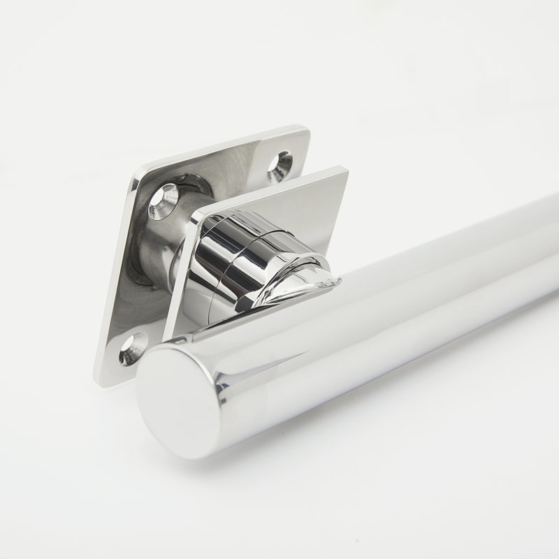 Coronado Modern Grab Bar with Square Flanges, 12" W, Satin