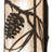 6" Wide Whispering Pines Right Wall Sconce