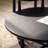Retro Black Solid Wood Round Coffee Table Sets
