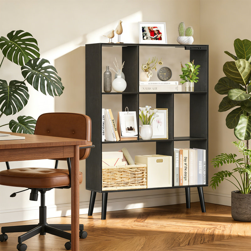 110cm H x 80cm W Standard Bookcase, Black