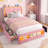 Twin LED Bed Frame With Storage Headboard And 4 Drawers-1860597752