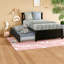 Lits simples peu encombrants, fabrication en bois massif, style moderne pour les salles familiales