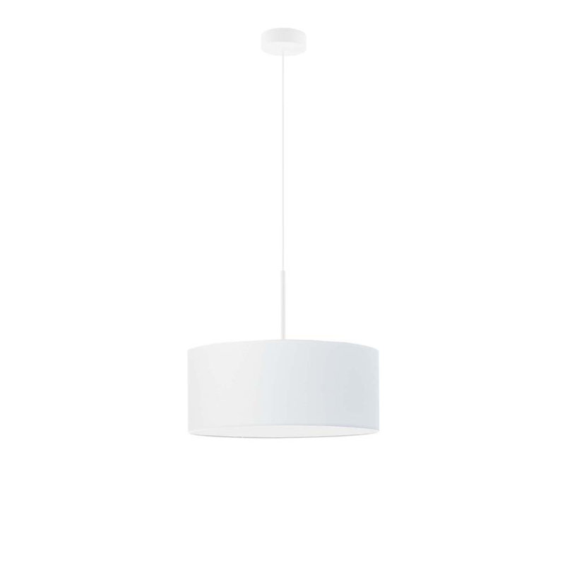 Aubryn 3 - Light Drum Pendant, White, White, 120cm H x 40cm W x 40cm D
