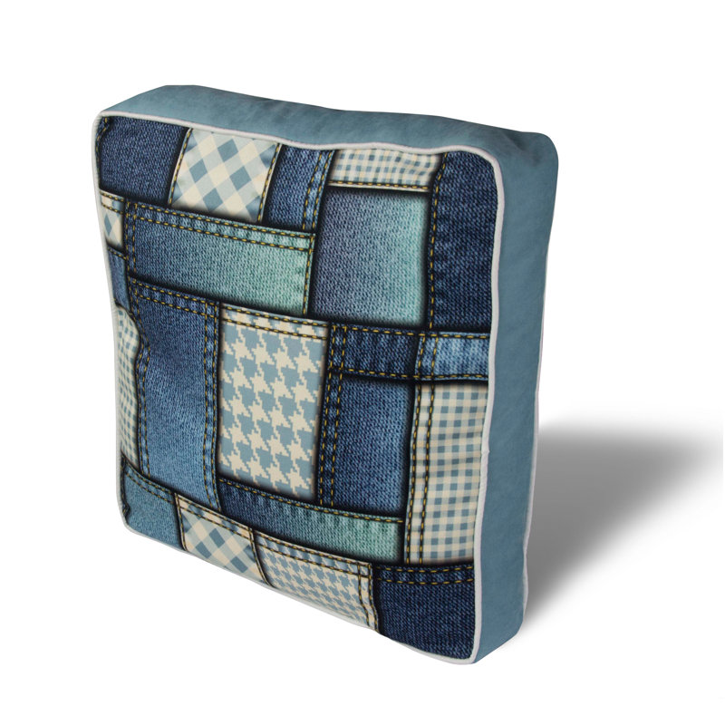 Coussin carré de qualité supérieure, 16,5 x 16,5 pouces, 50% coton / 50% polyester | Lavable et repassable avec fermeture à glissière dissimulée | Rembourrage en silicone pour un confort ultime | Housse amovible, parfaite pour la décoration intéri
