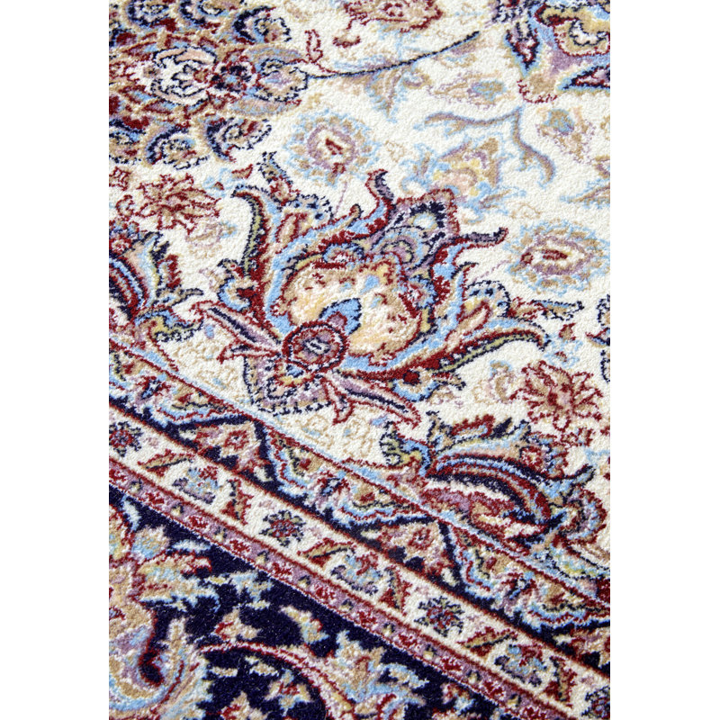 Kollektion 1870 Machine Woven Blue/Ivory Indoor Rug, Rectangle 190 x 285cm