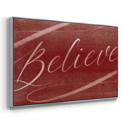 Toile tendue avec châssis Believe
