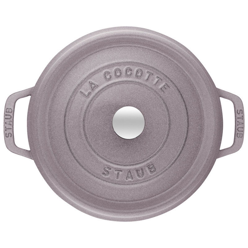 La Cocotte Cast Iron Round Cocotte, Cherry Blossom, 7 quarts