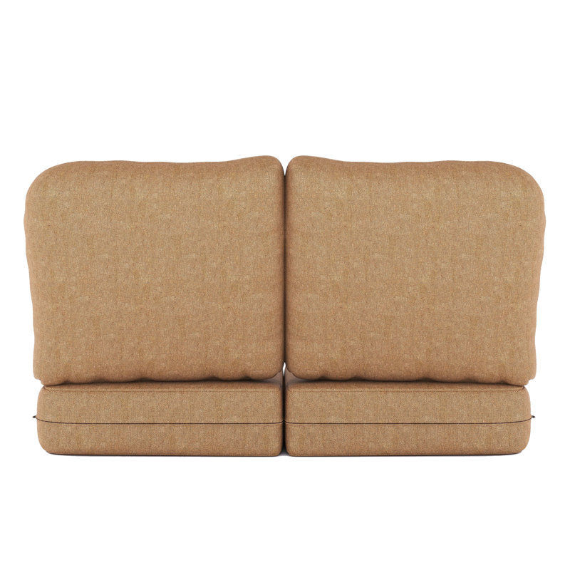 Indoor/Outdoor Sunbrella® Seat/Back Cushion, Canvas Heather Beige Sunbrella® Canvas
