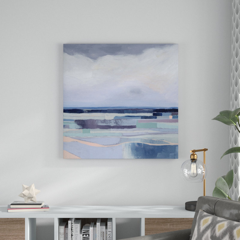 Lavande Gale I par Grace Popp - reproduction d'art sur toile tendue, H 36 po x l 36 po