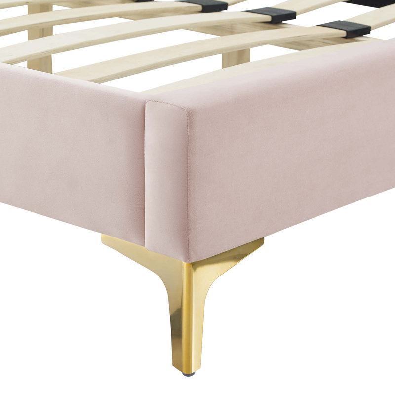 Modway Amber Platform Bed, Queen, Pink