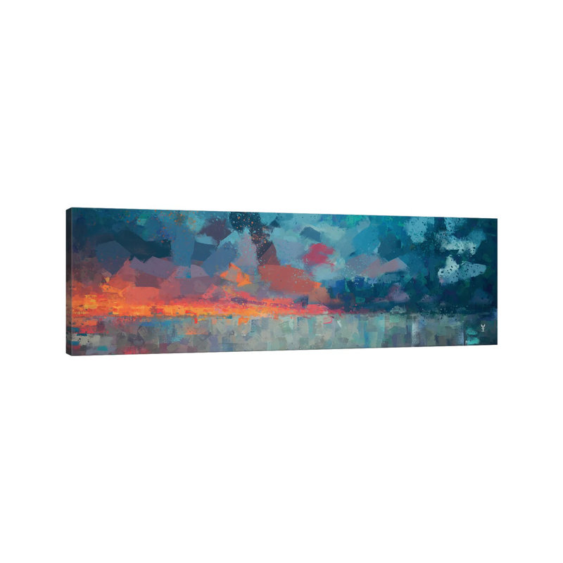 Antartico by Van Credi - Panoramic Painting on Canvas, Wrapped Canvas, 40.64cm H x 121.92cm W x 3.81cm D