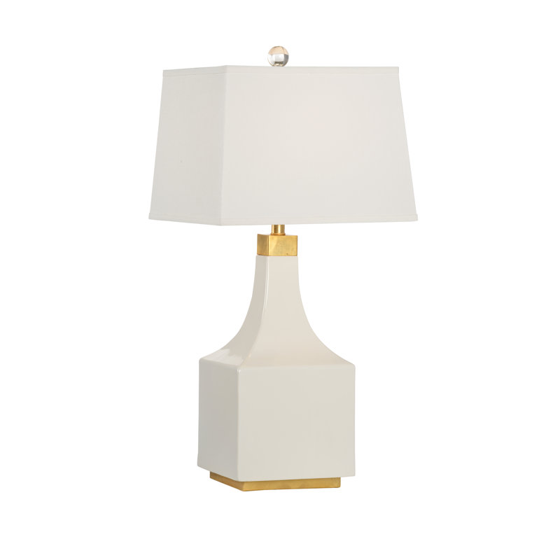 Lampe de table 32,5 po Palmer, Glacis neige