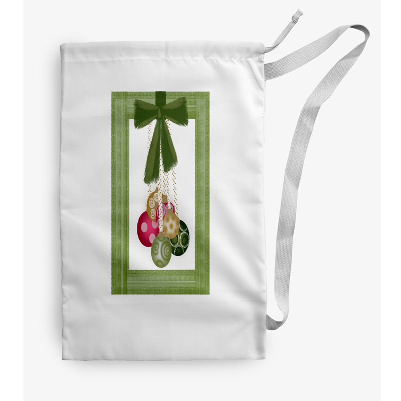 Sac à linge Frame It up Christmas, Petit (H 29 po x l 18 po), Vert