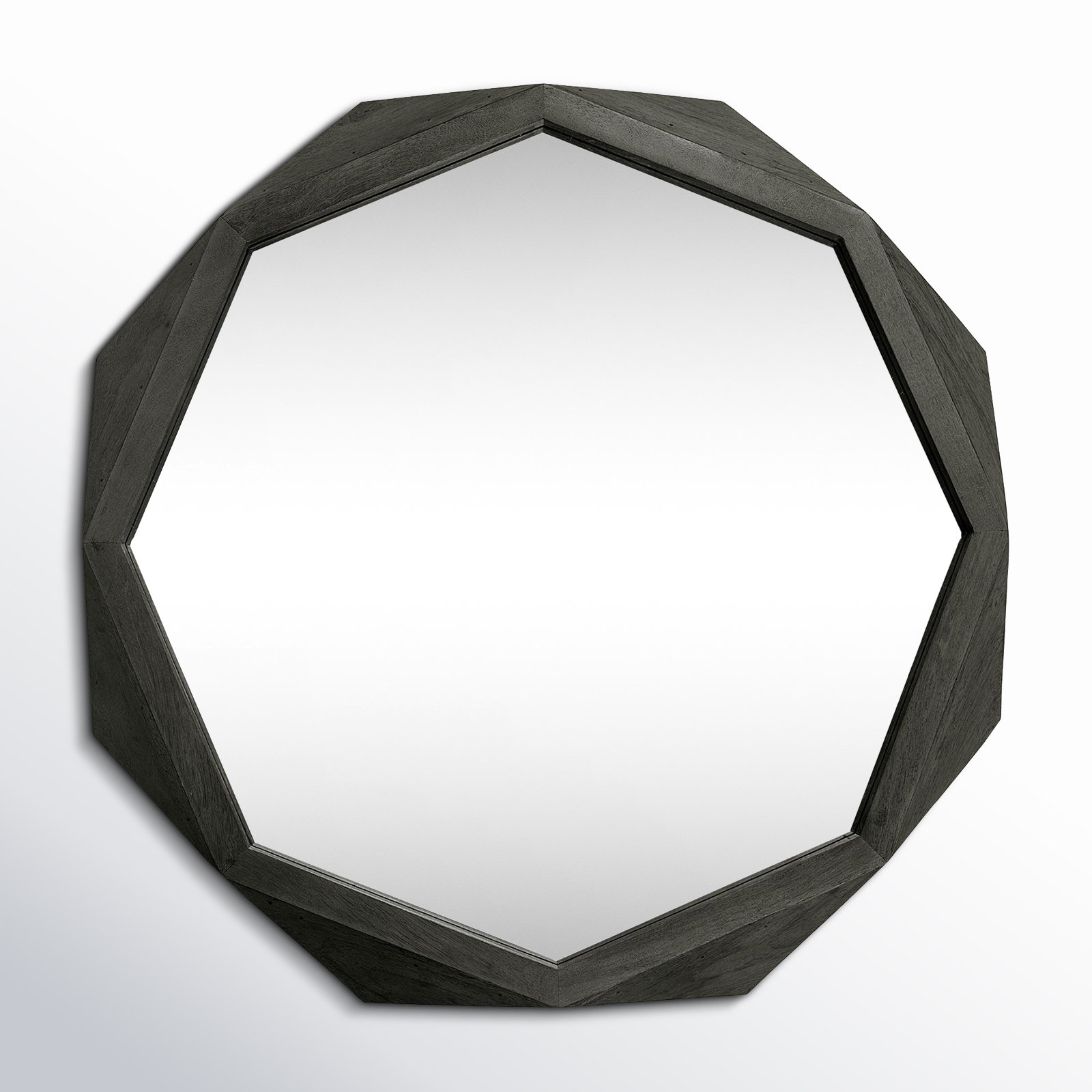 Jo Accent Mirror, 41" x 41", Black