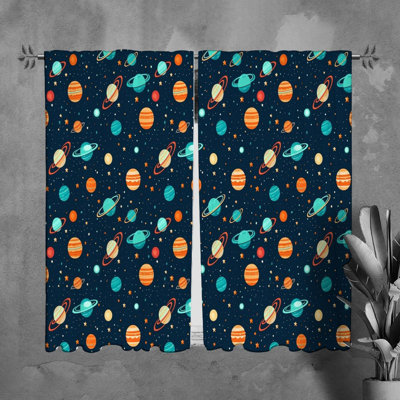 Paire de rideaux obscurcissant en polyester Michole