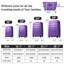 Valise Hardshell 4 pièces + valise à roulettes avec verrou TSA - 16 "+ 20" + 24 "+ 28" bagages-130604028