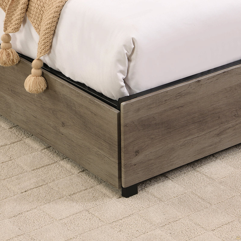 Waterloo Frame Latitude Run® Waterloo Bed Frame, Storage Headboard With Charging ...