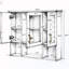 Armoire de salle de bain 2 en 1 avec tablettes réglables et portes à fermeture en douceur-1770257032