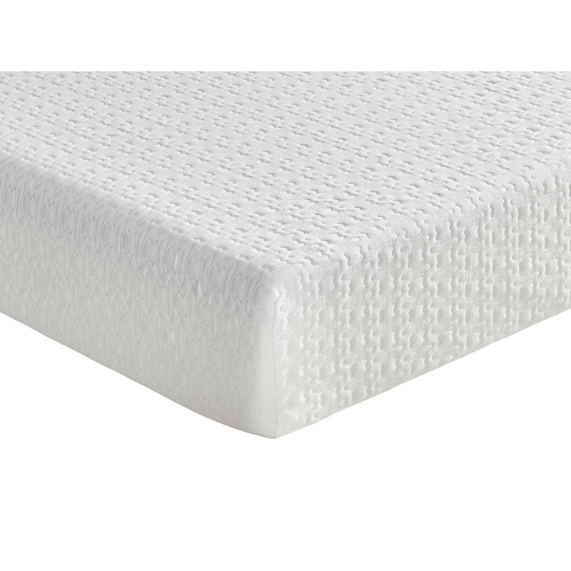Matelas pour lit simple en mousse viscoélastique imprégnée de gel, ferme, blanc, matelas dans une boîte, 8"