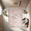 Tapis beige à motif tissé rétro-50467329
