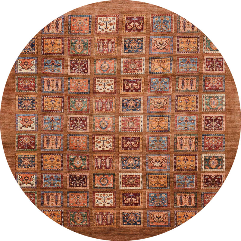 Tapis abstrait moderne 3697, Rond 3 pi