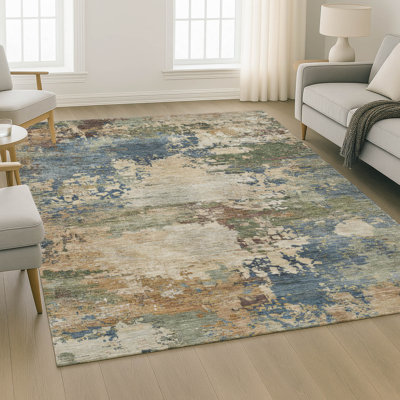 Tapis abstrait lavable à la machine de qualité supérieure Mayfield AMF2067