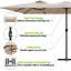 Finian 163"x103" Rectangular Market Patio Umbrella with Crank Wind Resistant Frame-2020557761