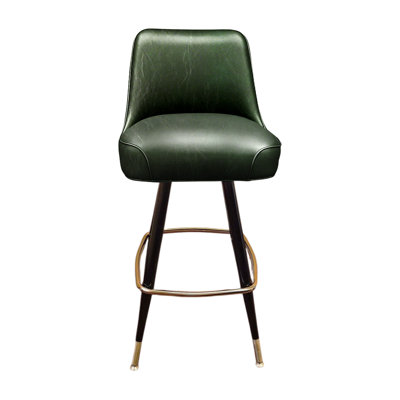 Outer Tufted Swivel Bar Stool