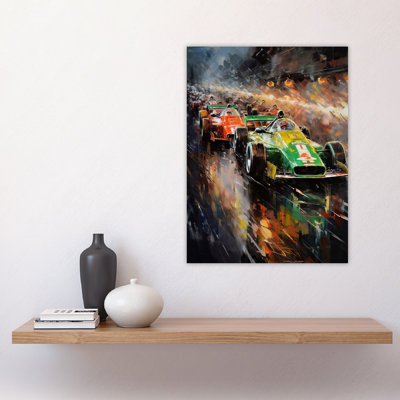 Wall Art Print F1 Motorsport Grid Start Moody Artwork Cave Painting Poster