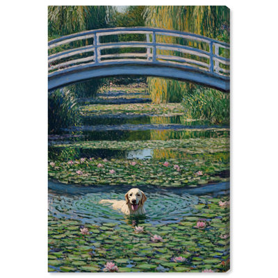 «The Pond Under the Bridge», reproduction d'art sur toile par 