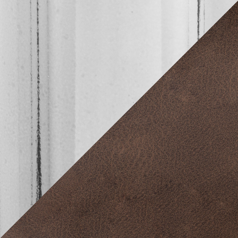 Ogan Adjustable Barstool - Set Of 2, Brown
