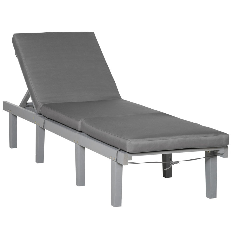 Méridienne réglable en polyester confortable pour la détente sur le patio et les bains de soleil à l'extérieur