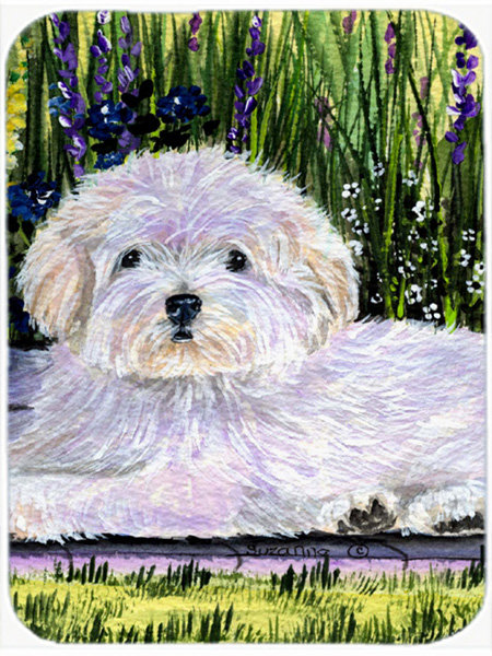 Aonan Coton de Tulear Glass Cutting Board