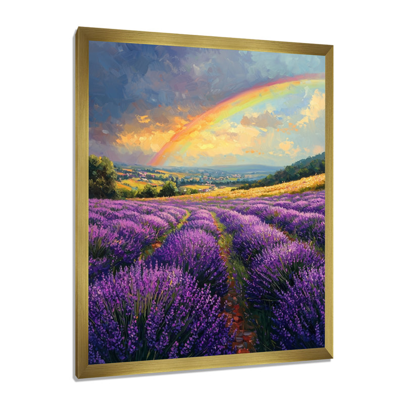 Inshaal - paysages, art mural, H 32 po x l 24 po, Reproduction encadrée d'une seule photo, Doré