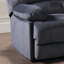 Canapé ergonomique à double inclinaison avec revêtement en polyester de qualité supérieure