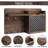 Wooden Mail And Keychain With Key Hook And Mail Sorter