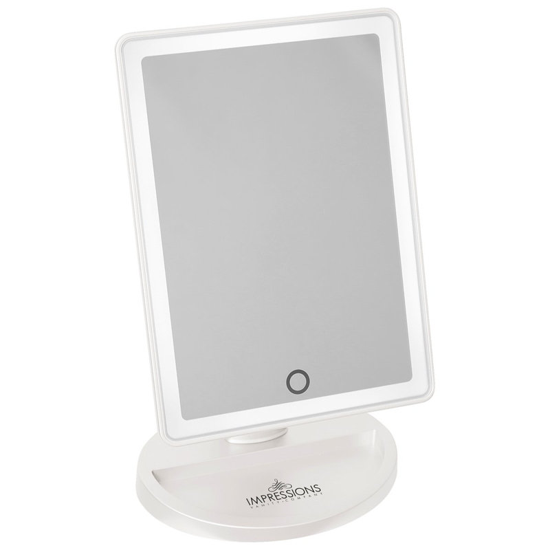 Miroir de maquillage tactile Touch Infinity, Blanc
