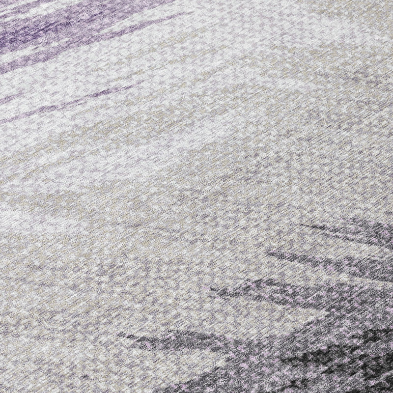 Machine Washable Indoor/Outdoor Huseby ACN2272 Stripes Rug, Runner 2'3" x 7'6"