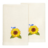  2 Piece 100% Turkish Cotton Fingertip Towel Set