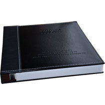 Large Black Leather Family Photo Album Book for 4x6 inch Picture