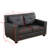 Benilda 57'' Faux Leather Loveseat