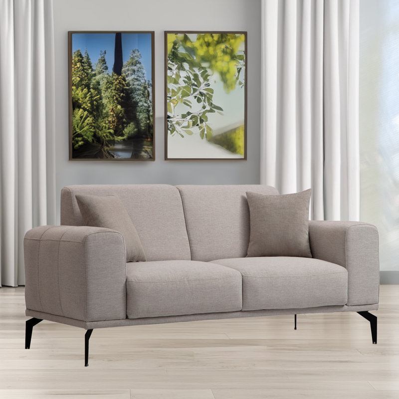 Causeuse 2 places avec 3 coussins