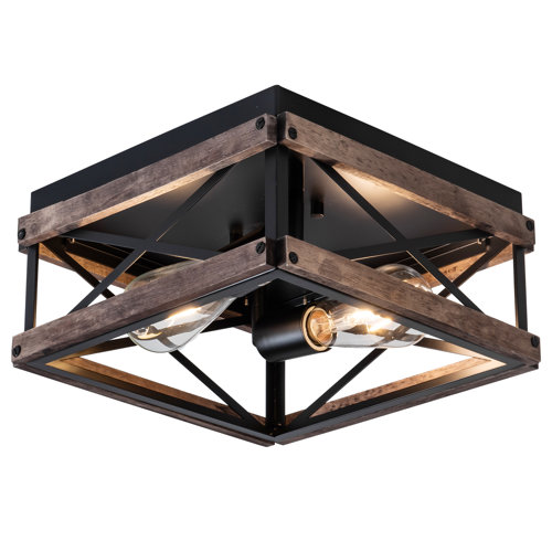Country / Farmhouse Flush Mount Lighting You'll Love | Wayfair